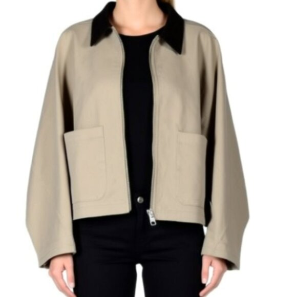 Lucky Brand Size XL Short Utility Jacket Tan NWT!